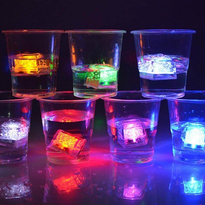 LED Neon Ice Cubes 12 PCS-Barware