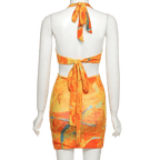 Backless Summer Bodycon Looped Dress-Dresses