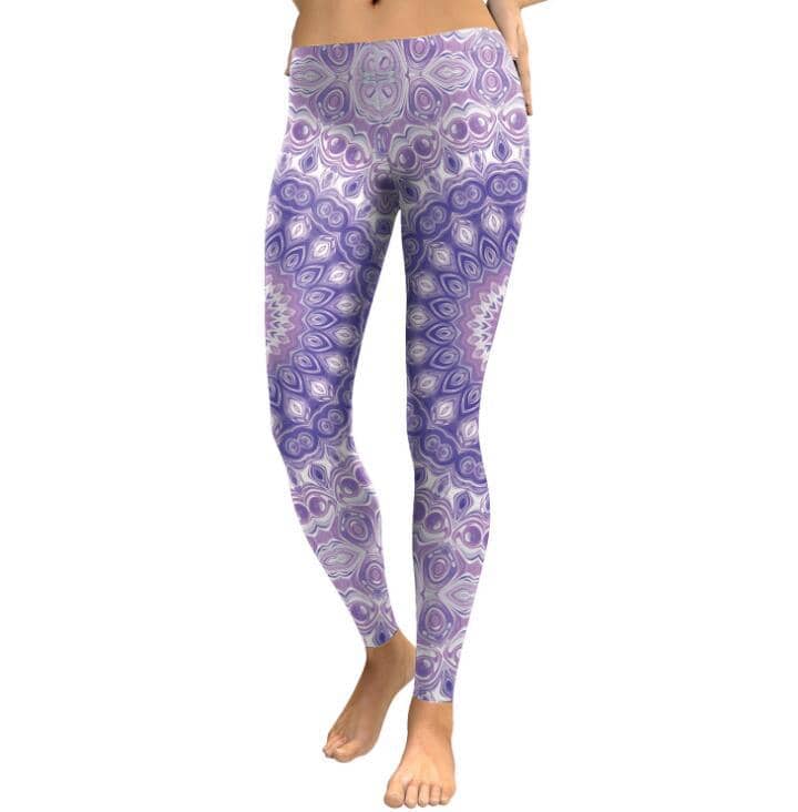 Purple Mandala Leggings-Leggings