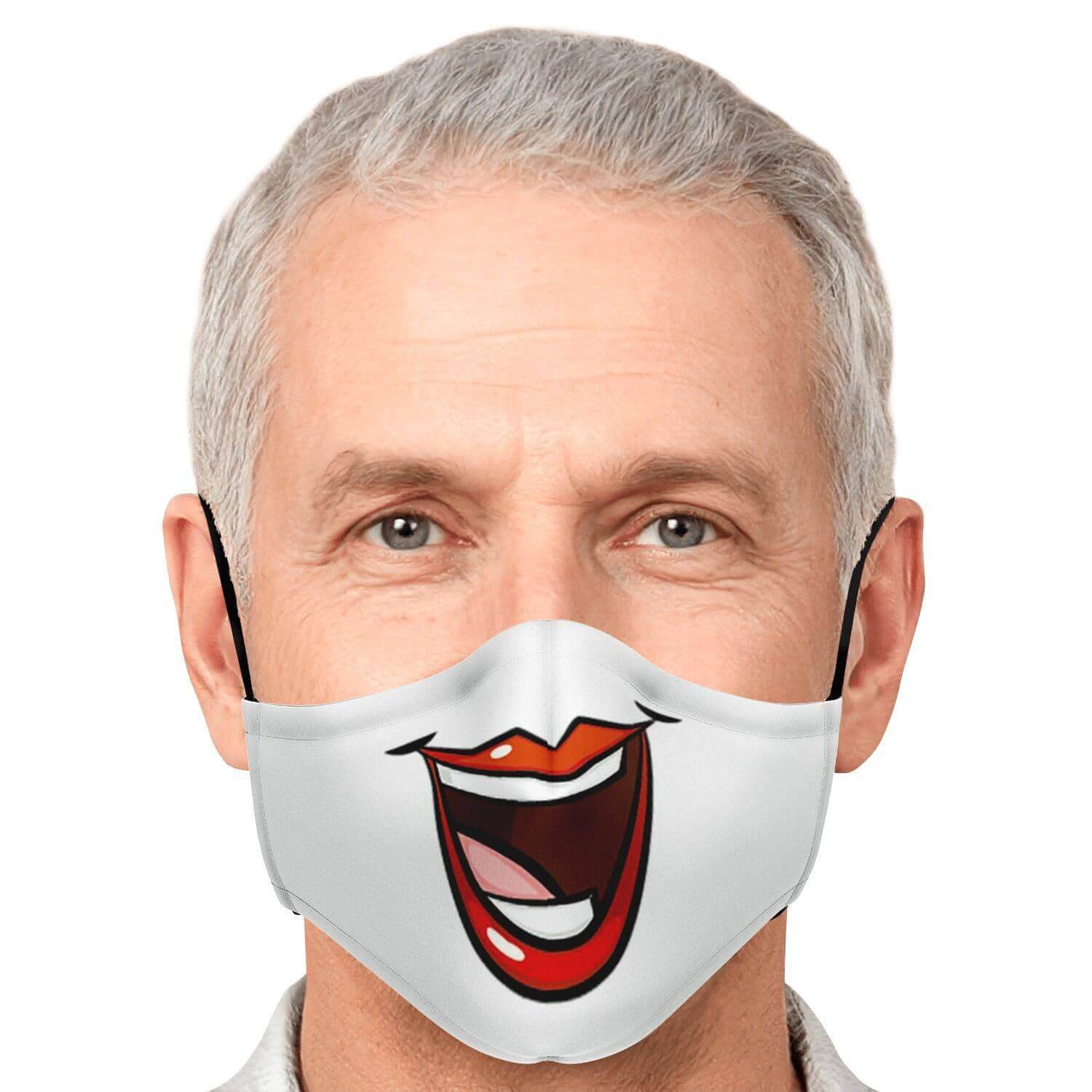 Huge Smile Fase Mask-Fashion Face Mask - AOP
