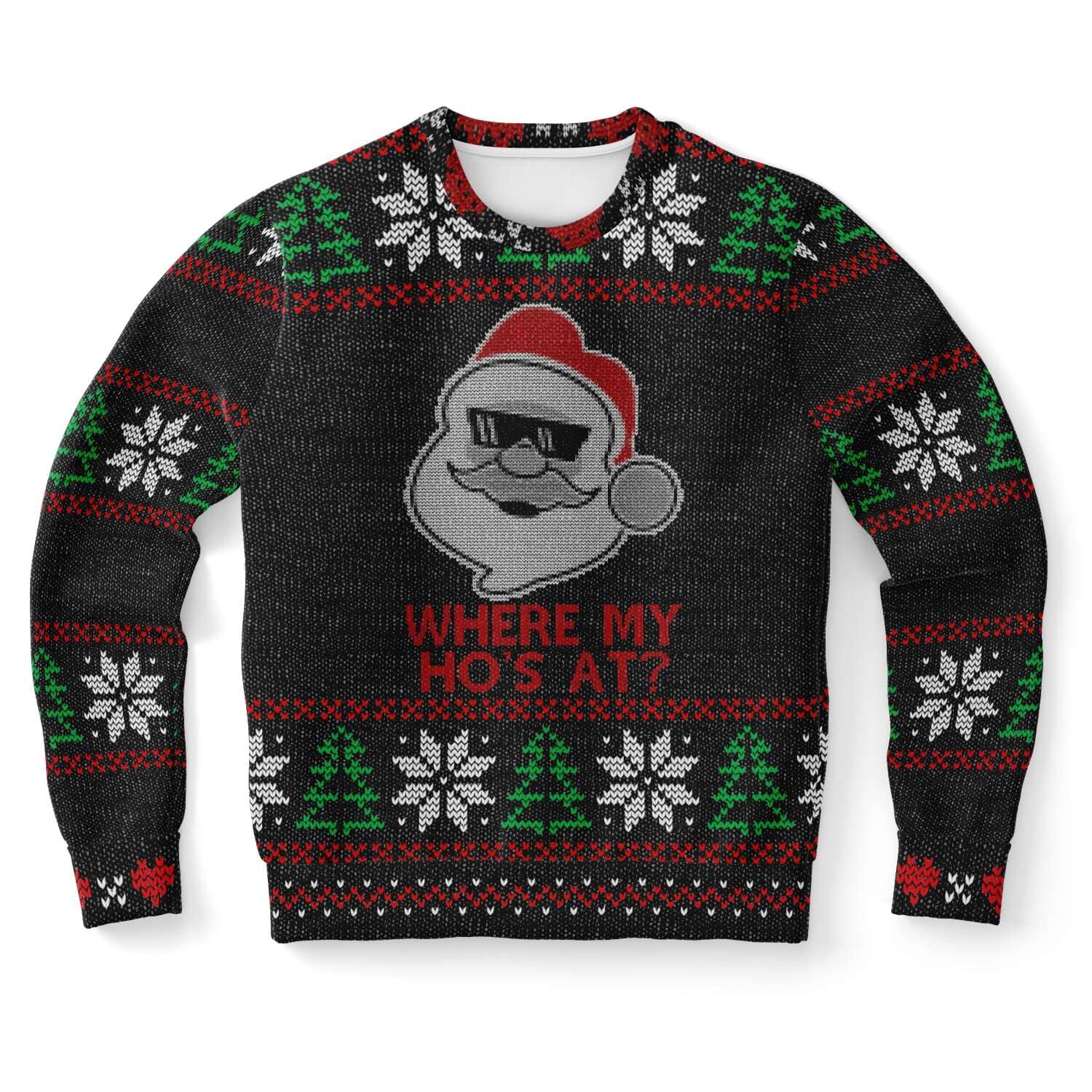 Where My Ho's At? Ugly Christmas Sweater-Ugly Christmas Sweater