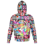 Watercolor Musicat Zip Hoodie-Hoodies