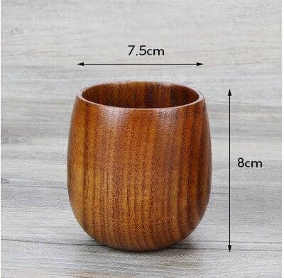 Jujube Wooden Cup Set-Drinkware Sets