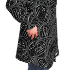 Metallic Mandala Sky Cloak-Microfleece Cloak - AOP