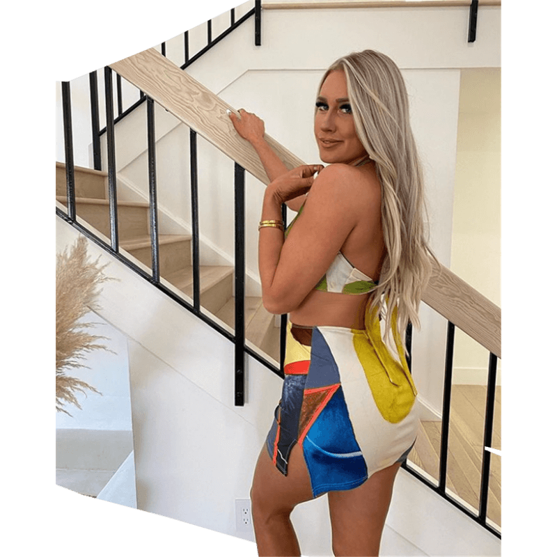 Backless Summer Bodycon Looped Dress-Dresses