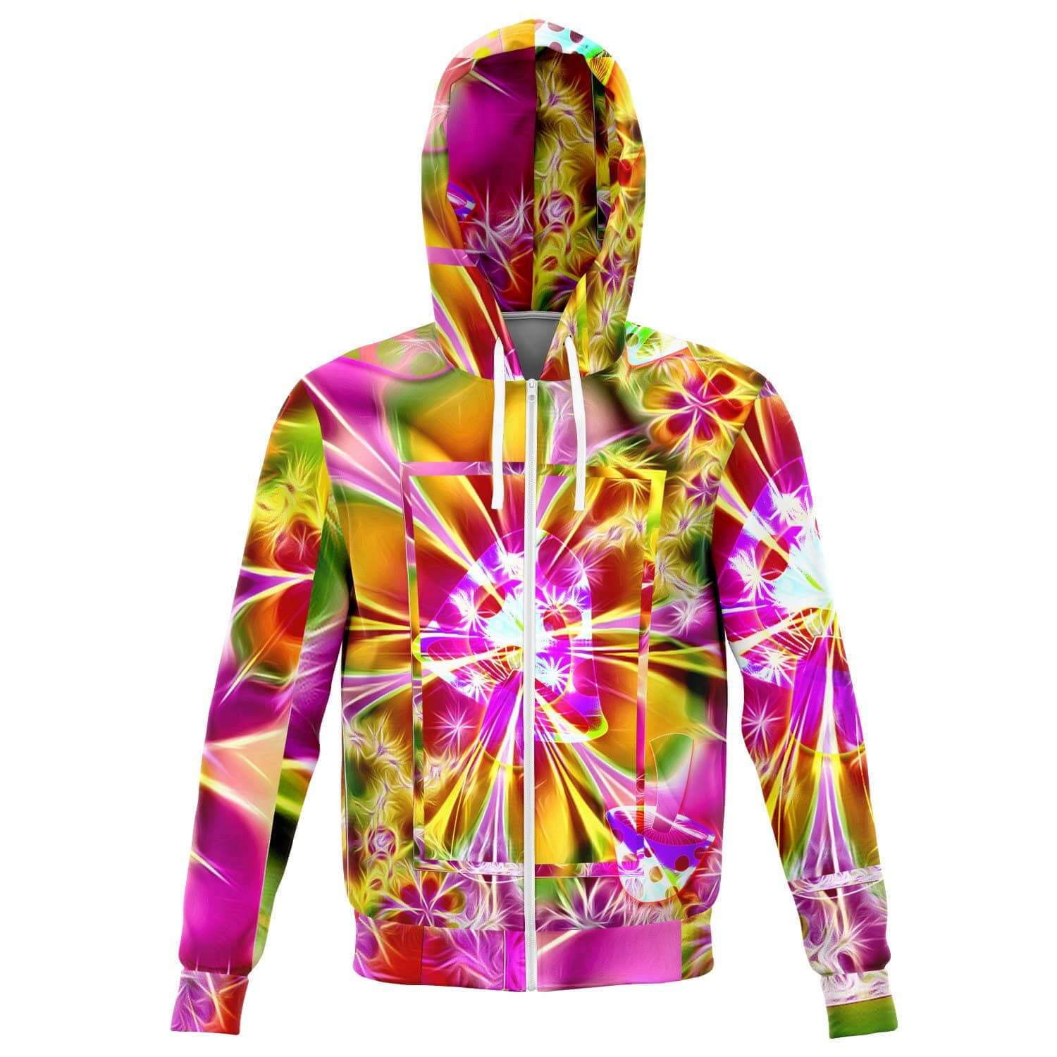 Mushroom Power Zip Hoodie