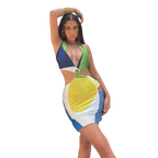 Backless Summer Bodycon Looped Dress-Dresses