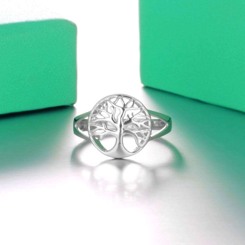 Tree of Life Classic 925 Sterling Silver Rings-Jewelry