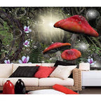 Rainforest Mushroom Tapestry-