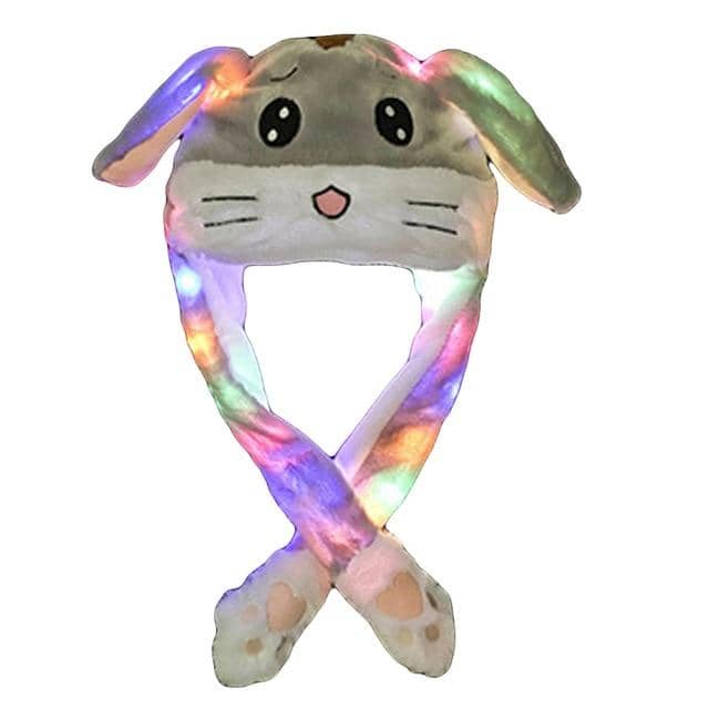 Cute Flashing Move-able Ears Hat-Lights & LEDs