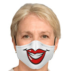 Big Smile Face Mask-Fashion Face Mask - AOP