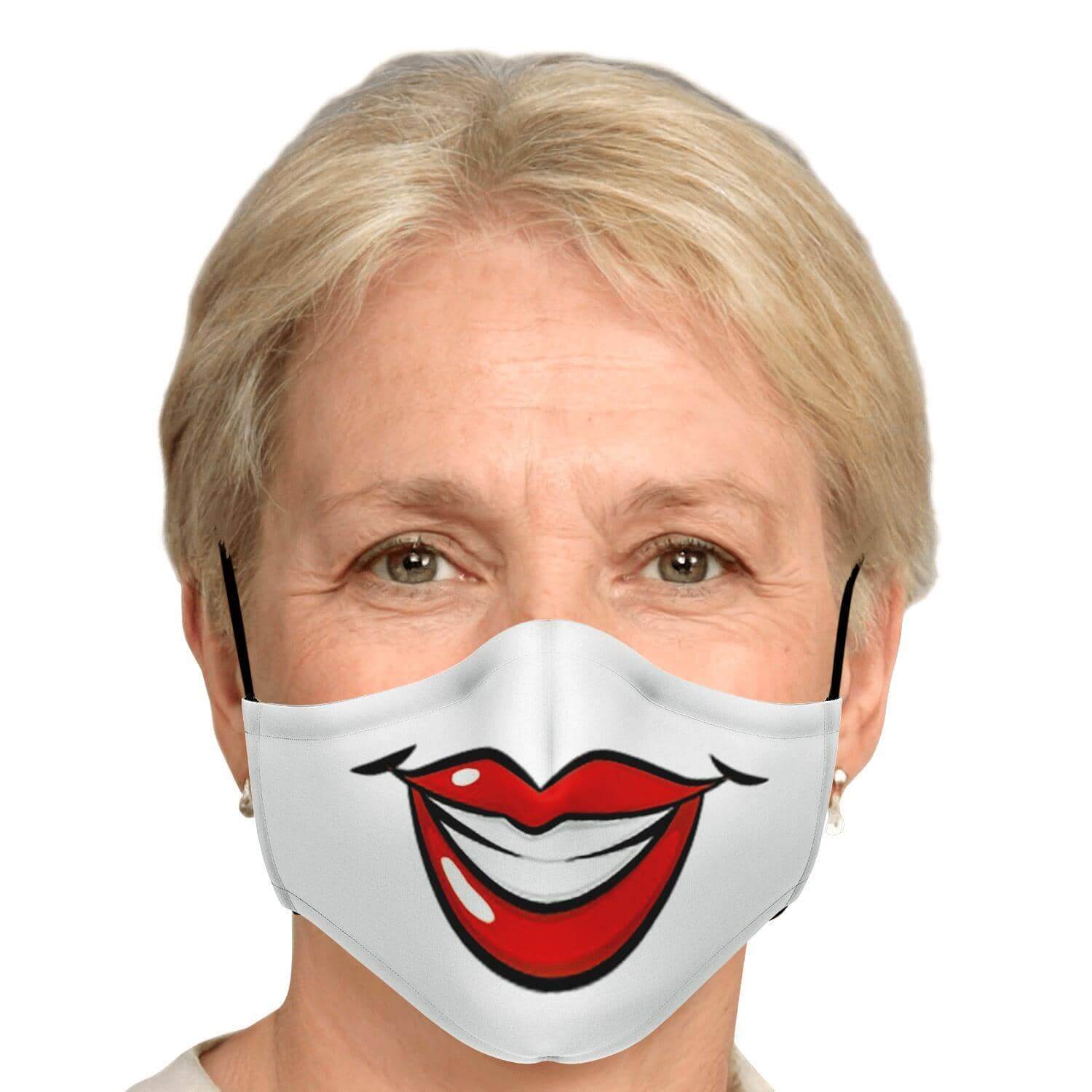 Big Smile Face Mask-Fashion Face Mask - AOP