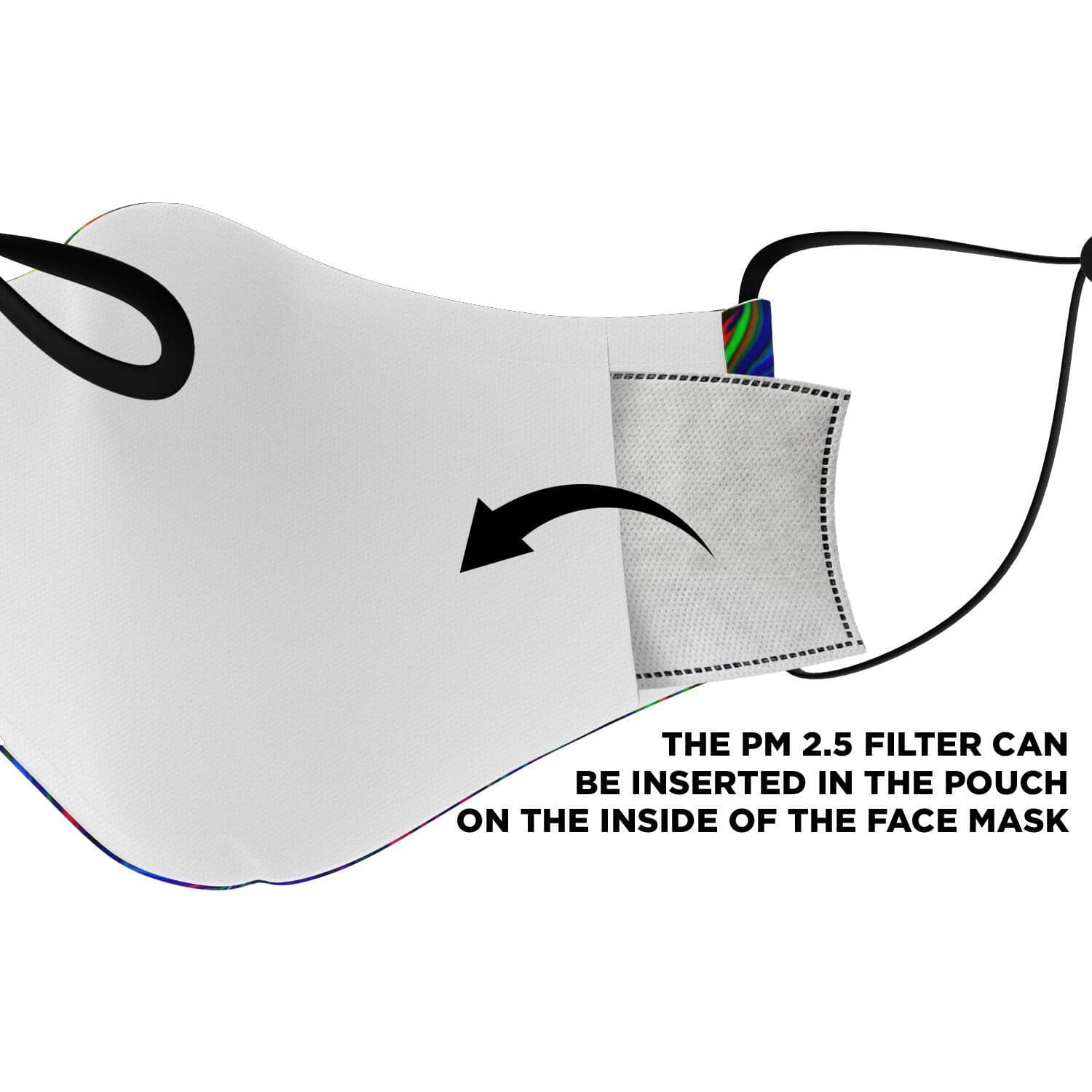 Abstract Colors Printed Face Mask-Fashion Face Mask - AOP