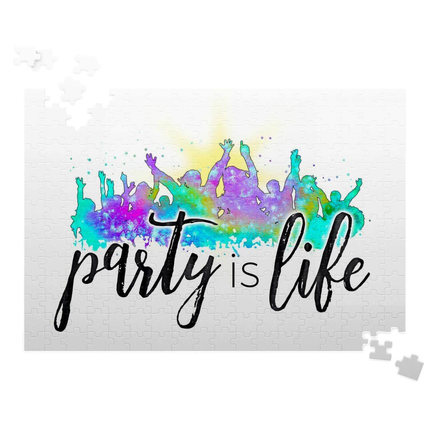 Party is Life Jigsaw Puzzle-Jigsaw Puzzle - AOP