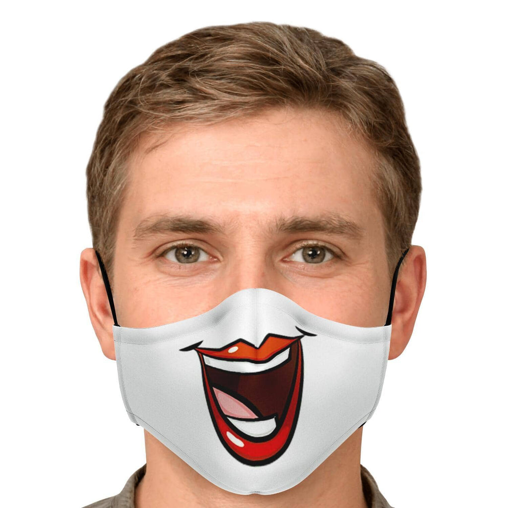 Huge Smile Fase Mask-Fashion Face Mask - AOP
