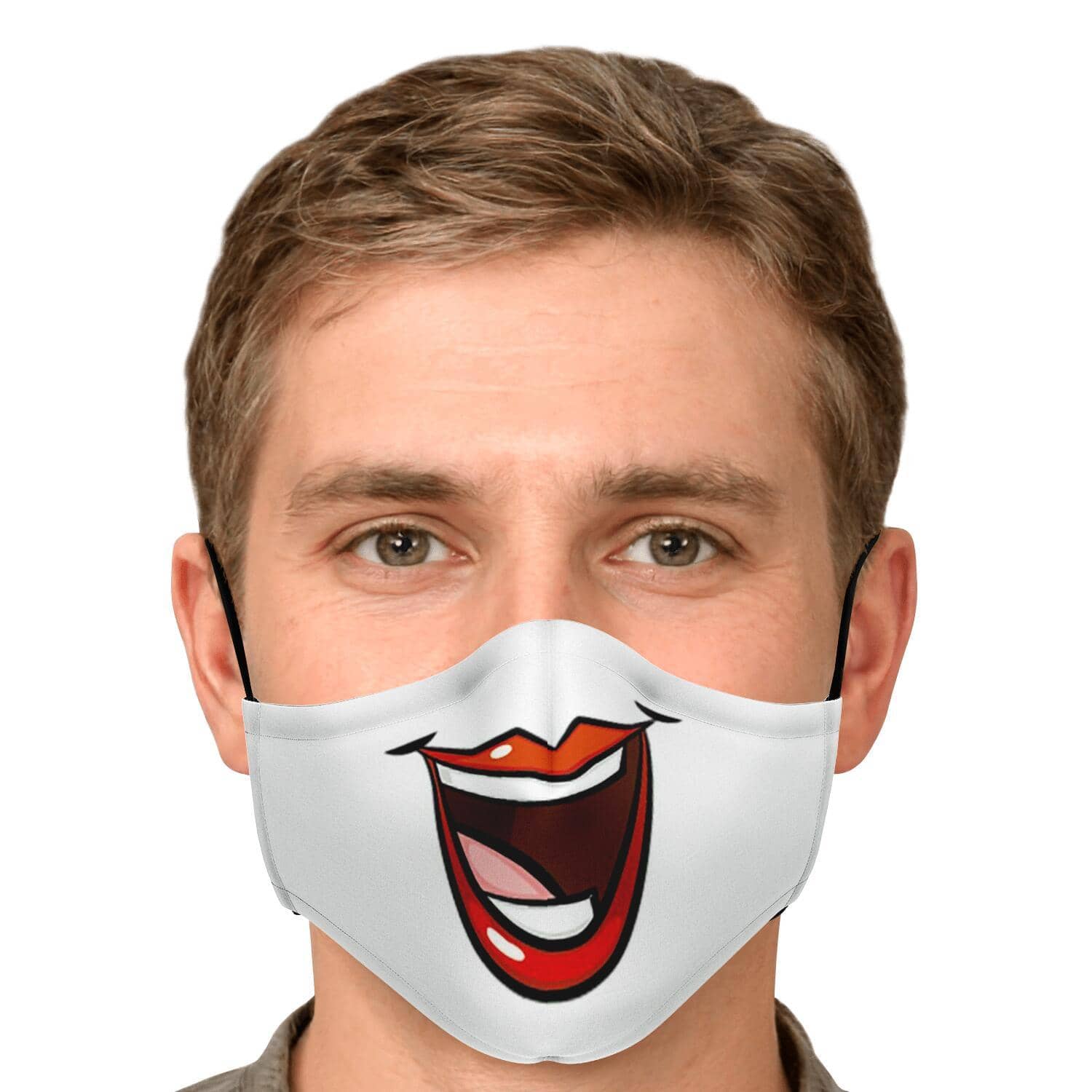 Huge Smile Fase Mask-Fashion Face Mask - AOP