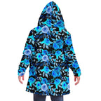 Blue Rose Cloak-Microfleece Cloak - AOP