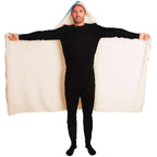 Masked Girl Hooded Blanket-Hooded Blanket - AOP