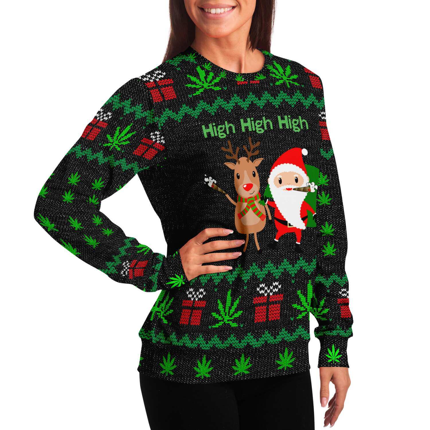 High High High Ugly Christmas Sweater-Ugly Christmas Sweater