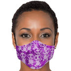 Pink Axolitl Party Printed Face Mask-Fashion Face Mask - AOP