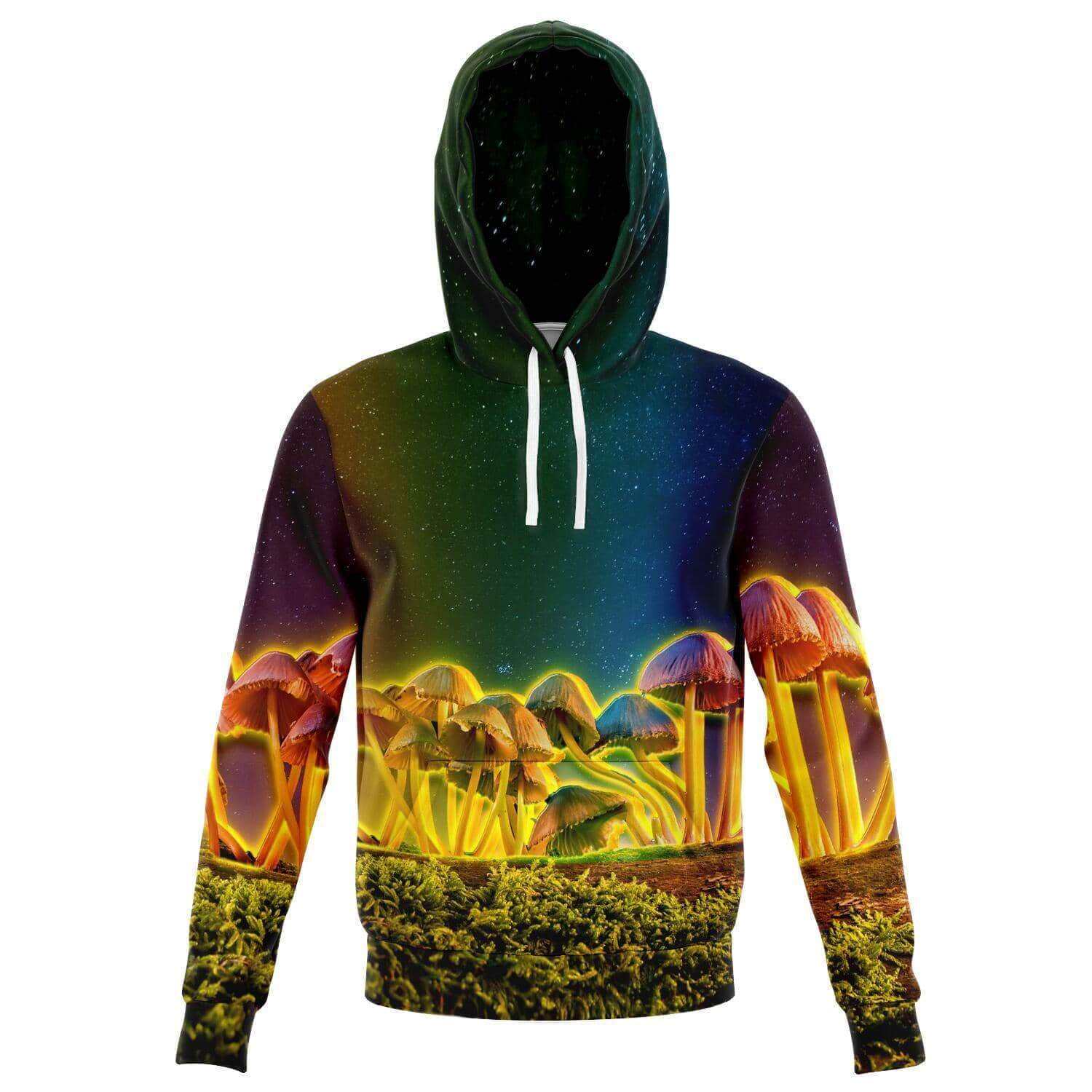 Mushroom Glow Hoodie-Hoodies