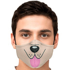 Dog Tongue Face Mask-Fashion Face Mask - AOP