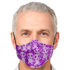 Pink Axolitl Party Printed Face Mask-Fashion Face Mask - AOP