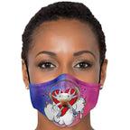 Axolitl the Partyin' Axolotl Printed Face Mask-Fashion Face Mask - AOP