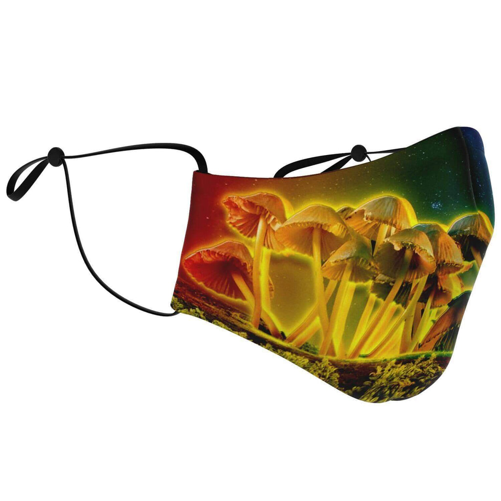 Mushroom Glow Printed Face Mask