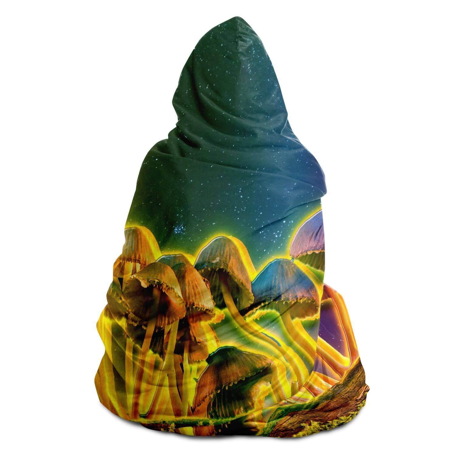 Mushroom Glow Hooded Blanket-Hooded Blanket - AOP