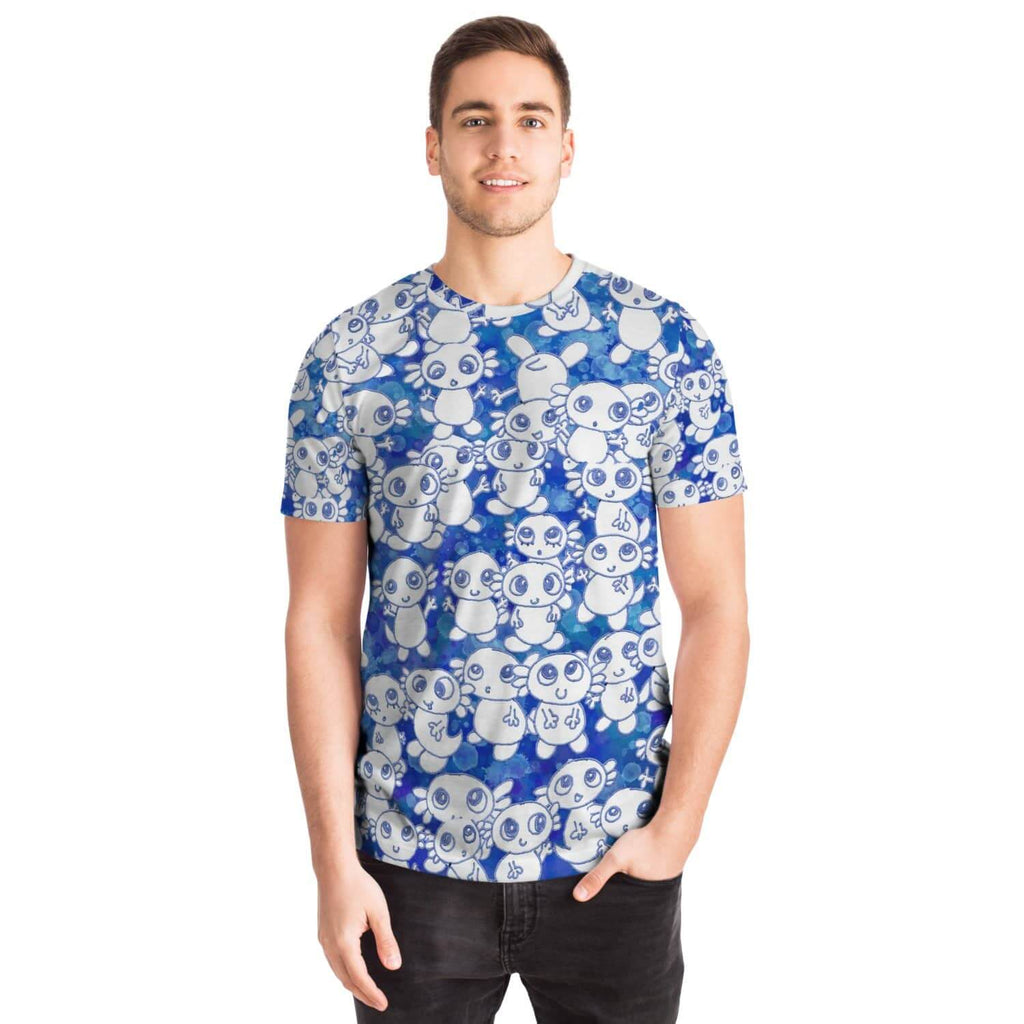 Blue Axoltl Party T Shirt-