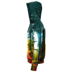 Forest Path Zip Hoodie-Hoodies