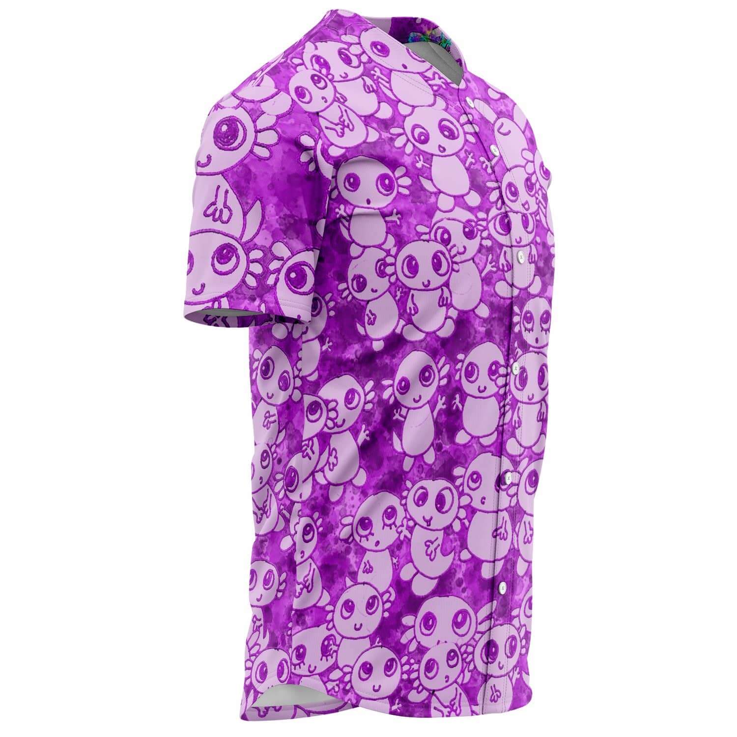Pink Axolitl Party Baseball Jersey-Shirt