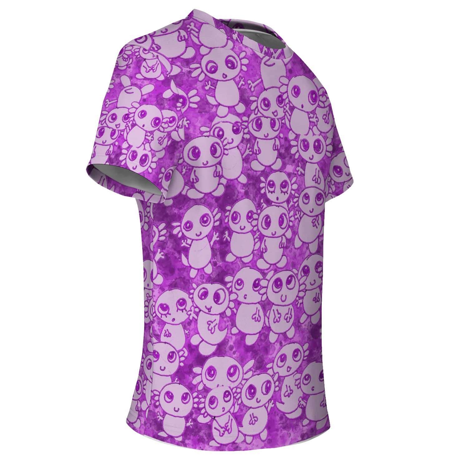 Pink Axolitl Party T Shirt-Shirt
