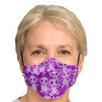 Pink Axolitl Party Printed Face Mask-Fashion Face Mask - AOP