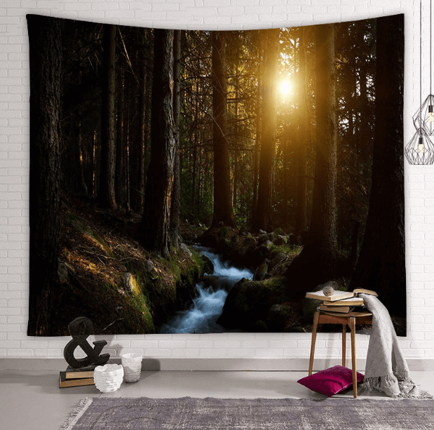 Afterglow Forest Tapestry-Decorative Tapestries