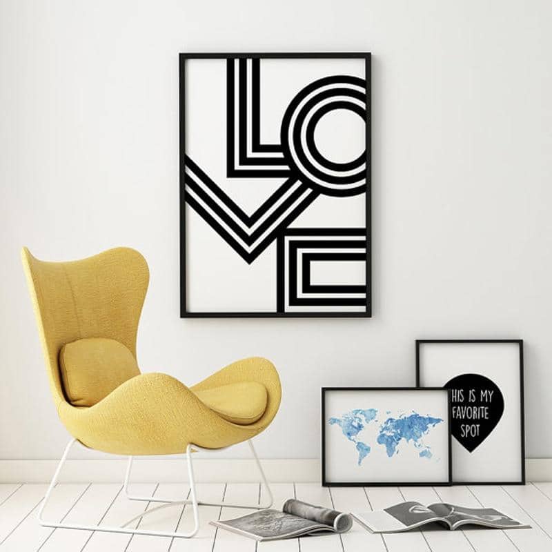 LOVE Wall Art - No Frame-Painting Canvas