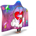 Axolitl the Partyin' Axolotl Hooded Blanket-Hooded Blanket - AOP
