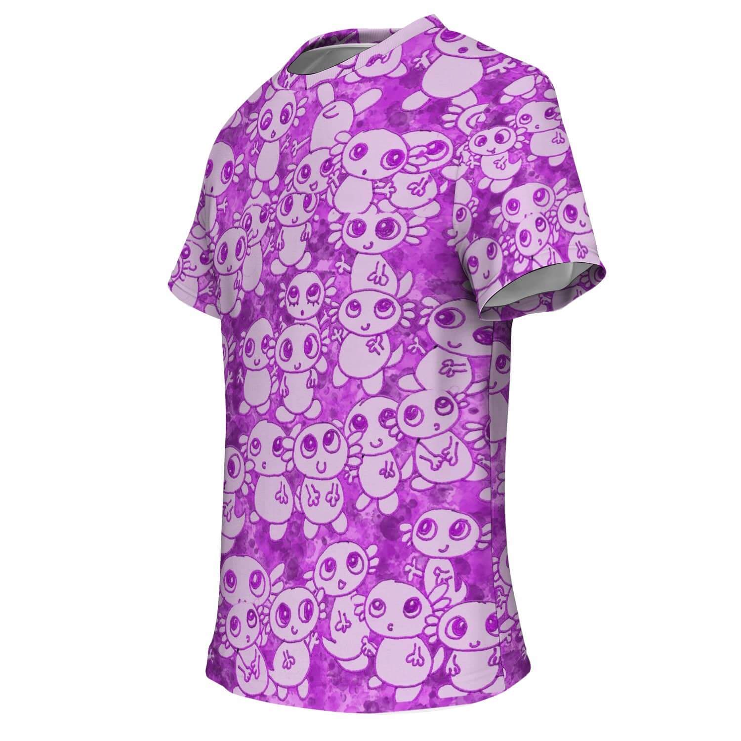Pink Axolitl Party T Shirt-Shirt