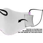 Pink Axolitl Party Printed Face Mask-Fashion Face Mask - AOP