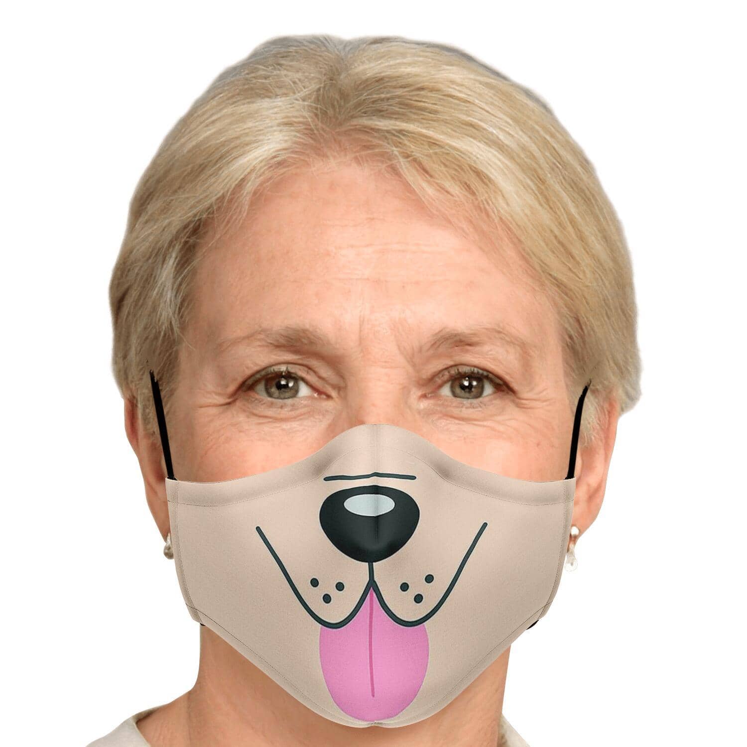 Dog Tongue Face Mask-Fashion Face Mask - AOP