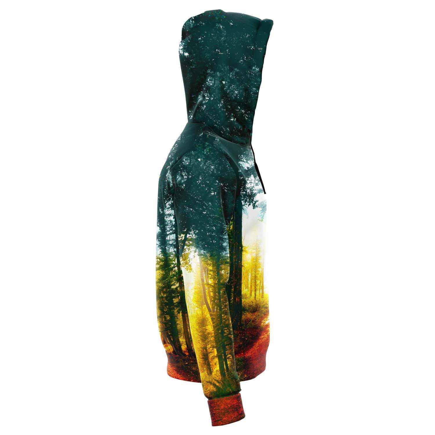 Forest Path Zip Hoodie-Hoodies