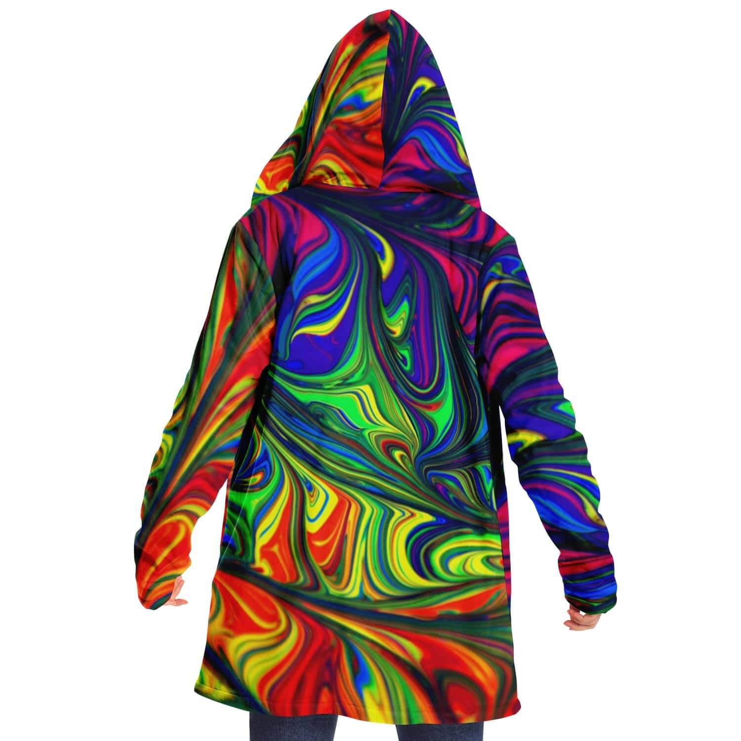 Abstract Colors Cloak-Microfleece Cloak - AOP