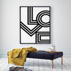 LOVE Wall Art - No Frame-Painting Canvas