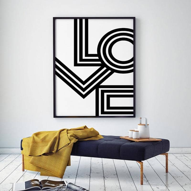 LOVE Wall Art - No Frame-Painting Canvas