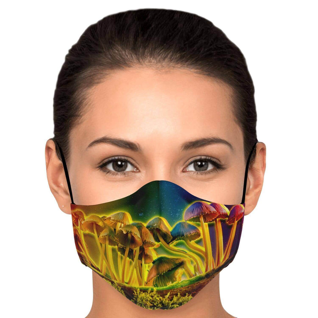 Mushroom Glow Printed Face Mask