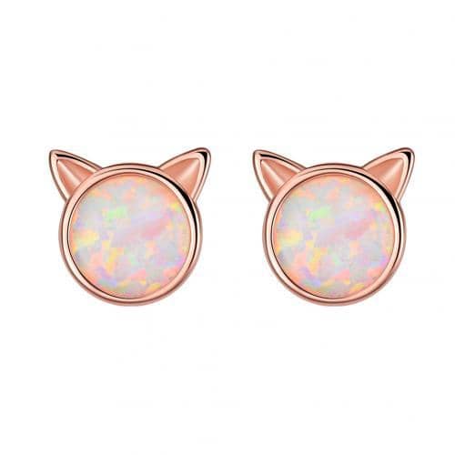 Cat Ears Stud Earrings-Jewelry