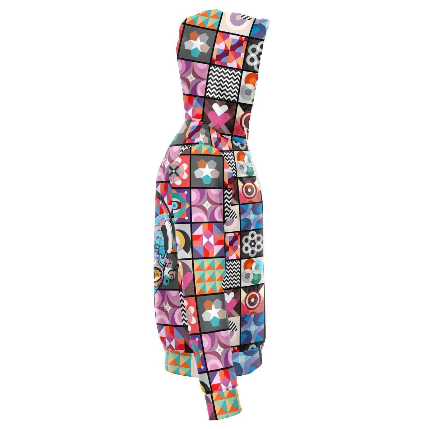 Siamese Musicat Zip Hoodie-Hoodies