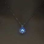 Glow in the Dark Luminous Lotus Pendant Necklace-Jewelry