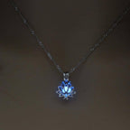 Glow in the Dark Luminous Lotus Pendant Necklace-Jewelry